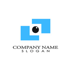 Eye logo design, symbol vector