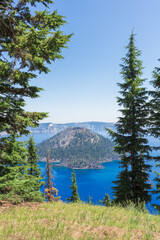 Wizard Island in Crater Lake National Park