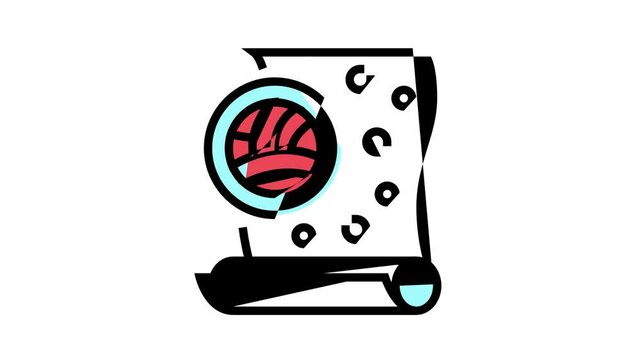 velor wallpapper animated color icon. velor wallpapper sign. isolated on white background