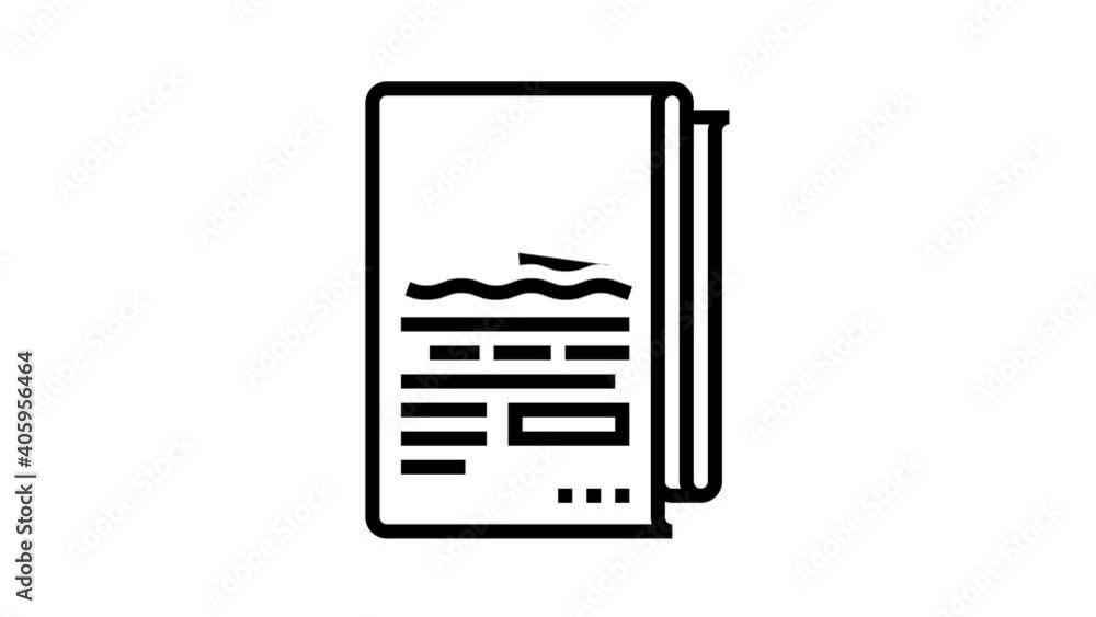 Aufkleber abstract report animated black icon. abstract report sign. isolated on white background