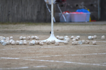 運動会の玉入れ