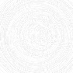 Abstract illustration of various gray circles on white background