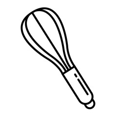 kitchen mixer cutlery line style icon vector illustration design