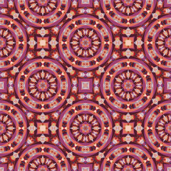 Geometric seamless pattern, ornament, abstract colorful background, fashion print, vector texture.