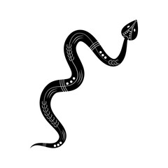 snake animal contemporary silhouette nature icon vector illustration design
