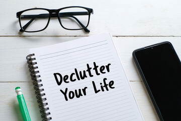 Inspirational quote on white wooden background. Happiness concept