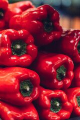 red tomatoes on the market