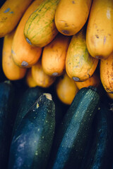 healthy vegetables at the market