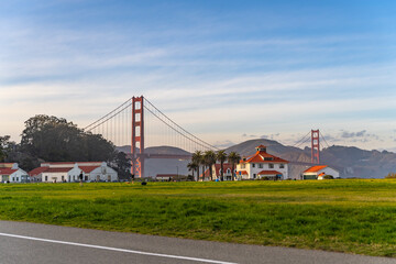 Fototapeta na wymiar Scenic view of the famous Golden Gate Bridge