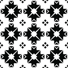 Black and white texture. Abstract seamless geometric pattern.

