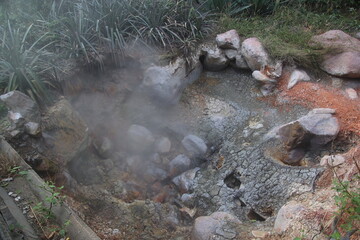 Active Volcano Crater at Rincon de La Vieja in Guanacaste, Costa Rica	
