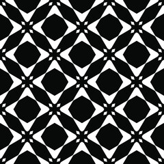 Black and white texture. Abstract seamless geometric pattern.
