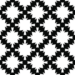 Black and white texture. Abstract seamless geometric pattern.
