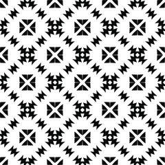 Black and white texture. Abstract seamless geometric pattern.
