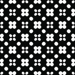 Black and white texture. Abstract seamless geometric pattern.
