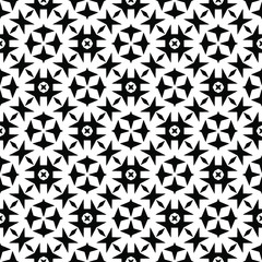 Black and white texture. Abstract seamless geometric pattern.
