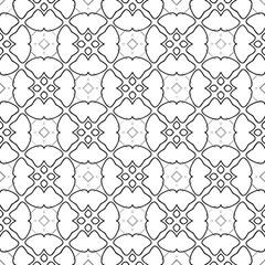 Fototapeta premium Black and white texture. Abstract seamless geometric pattern. 