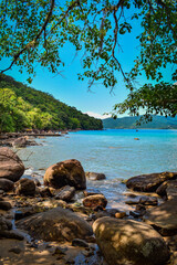 rocky coast of the sea