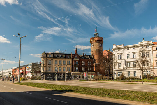 Brandenburg square in Cottbus