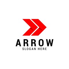 Fototapeta premium Vector right arrows company logo design, business symbol concept,