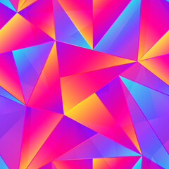 Vibrant triangle seamless pattern.