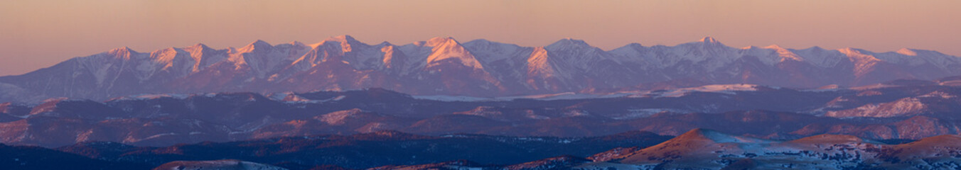 Alpenglow on the Sangre de Cristo