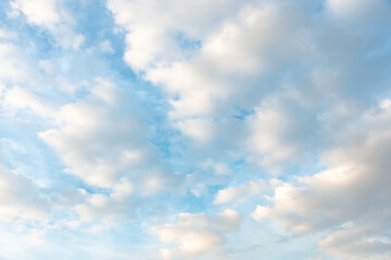 The nature of blue sky with cloud in the morning.