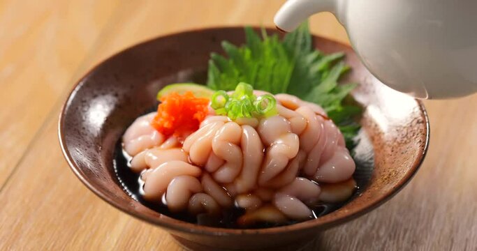 真たちポン酢　soft cod roe with ponzu sauce