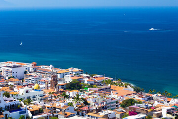 Obraz premium Vista desde el Cielo de Puerto Vallarta