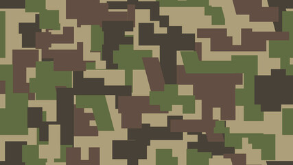 Military deforming camouflage nets for woodland and field areas. Seamless vector pattern for weapons and military equipment. Deforms and hide contours and shapes of the masked object.