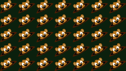 Groundhog Pattern Vector Illustration for Groundhog Day Celebration