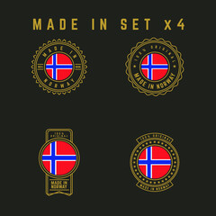 Naklejka premium MADE IN NORWAY