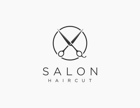 Salon Haircut Logo Template Design Vector Design Editable Resizable EPS 10