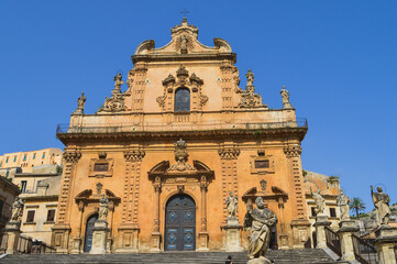 Obraz premium Duomo di San Giorgio in Modica, Ragusa, Sicily, Italy, Europe, World Heritage Site