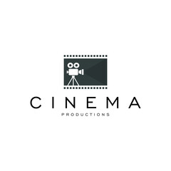 Cinema Logo Design Template Premium