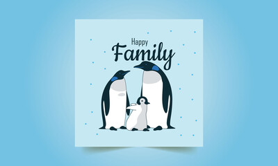 Penguin Day Poster, January 20. Vector illustration for World Penguin Day. cards, posters, banners, flyers.