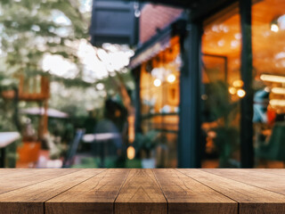 3D rendering, wooden top table on isolate bokeh background
