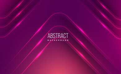 Vector Abstract, science, futuristic, energy technology concept. Digital image of light rays, stripes lines with pink light, speed and motion blur over dark pink background