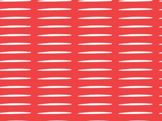 Vector texture background, seamless pattern. Hand drawn, red, white colors.