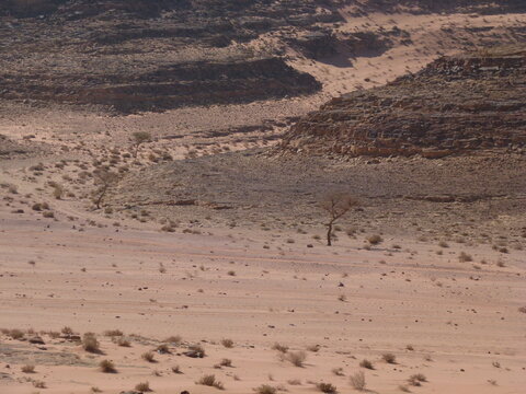 High Angle View Of Desert Land