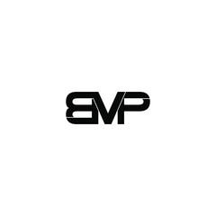 bvp letter original monogram logo design