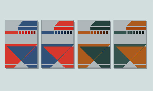 design template cover book, album and report