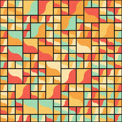 Abstract Geometric Pattern generative computational art illustration