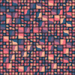 Abstract Geometric Pattern generative computational art illustration