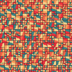 Abstract Geometric Pattern generative computational art illustration