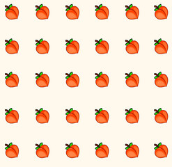 pattern sweet peach ilustration