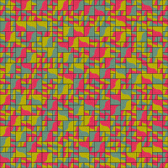 Abstract Geometric Pattern generative computational art illustration