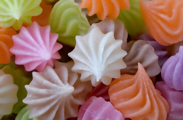 Ar-Lua Thai Dessert, Thai traditional candy sweet dessert.