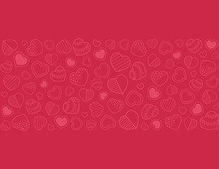 Valentine's Day hot pink heart wallpaper