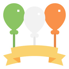 Balloons icon for web element , webpage, application, card, printing, social media, posts etc.